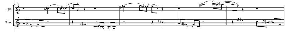 Study 3a - Trumpet duet